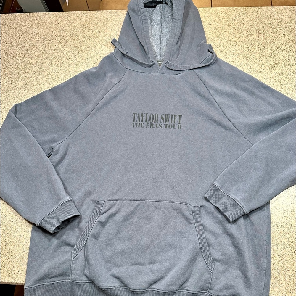 Taylor Swift Gray The Eras Tour 2023-2024 Hoodie XL with Tour Dates